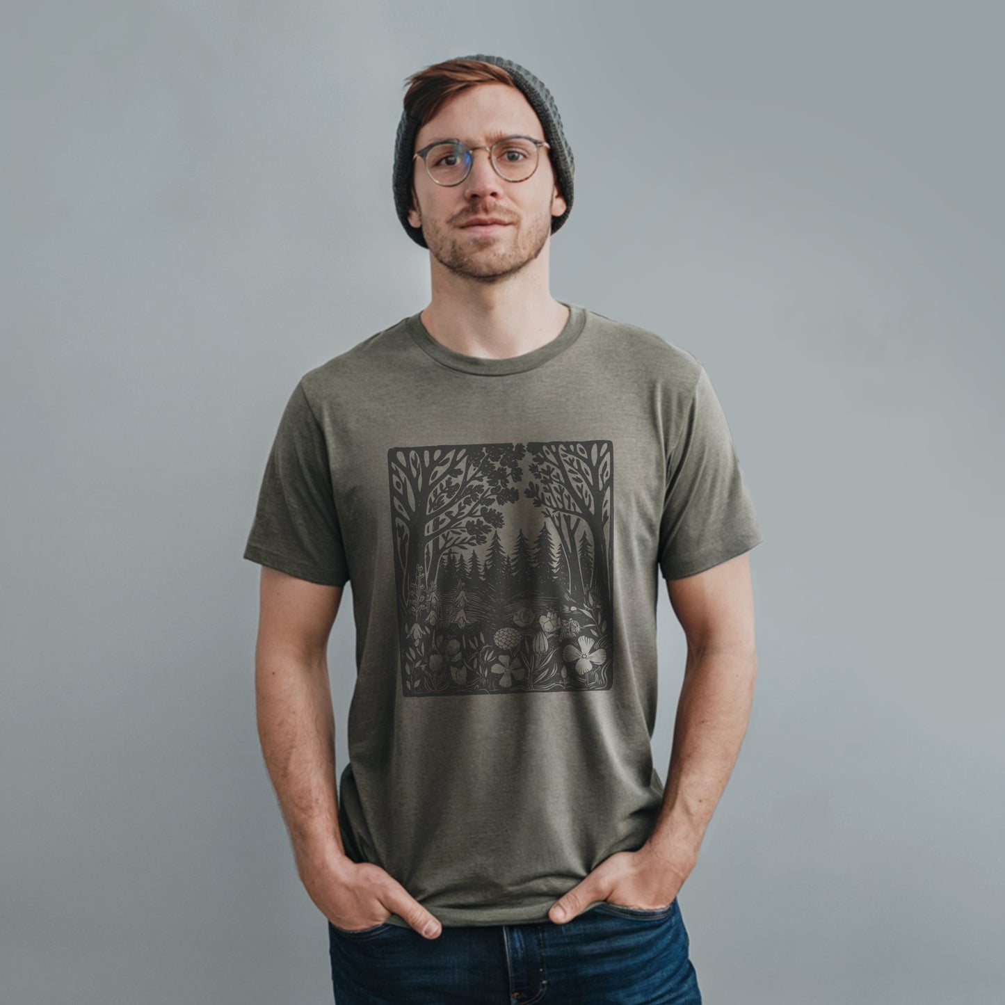 Forest Bloom T-Shirt Adventure and Outdoors Themed T-Shirt
