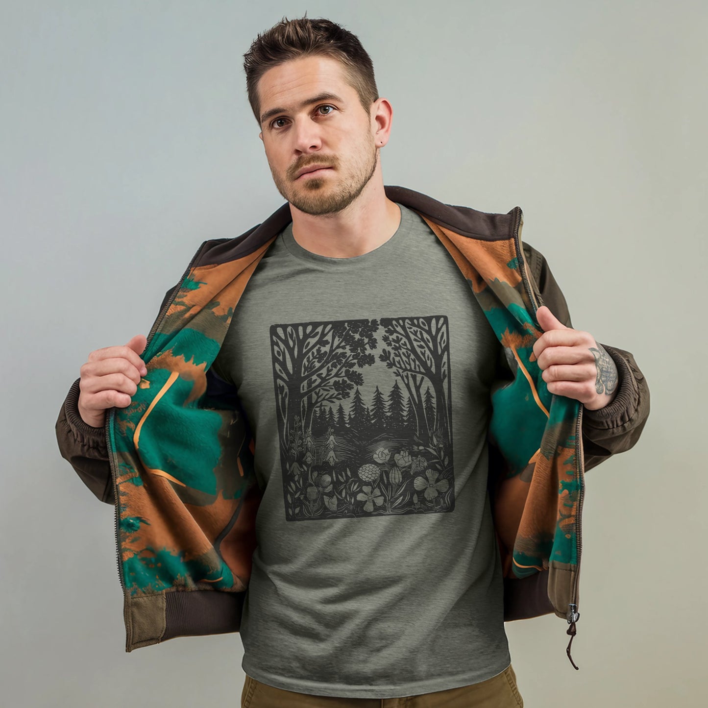 Forest Bloom T-Shirt Adventure and Outdoors Themed T-Shirt