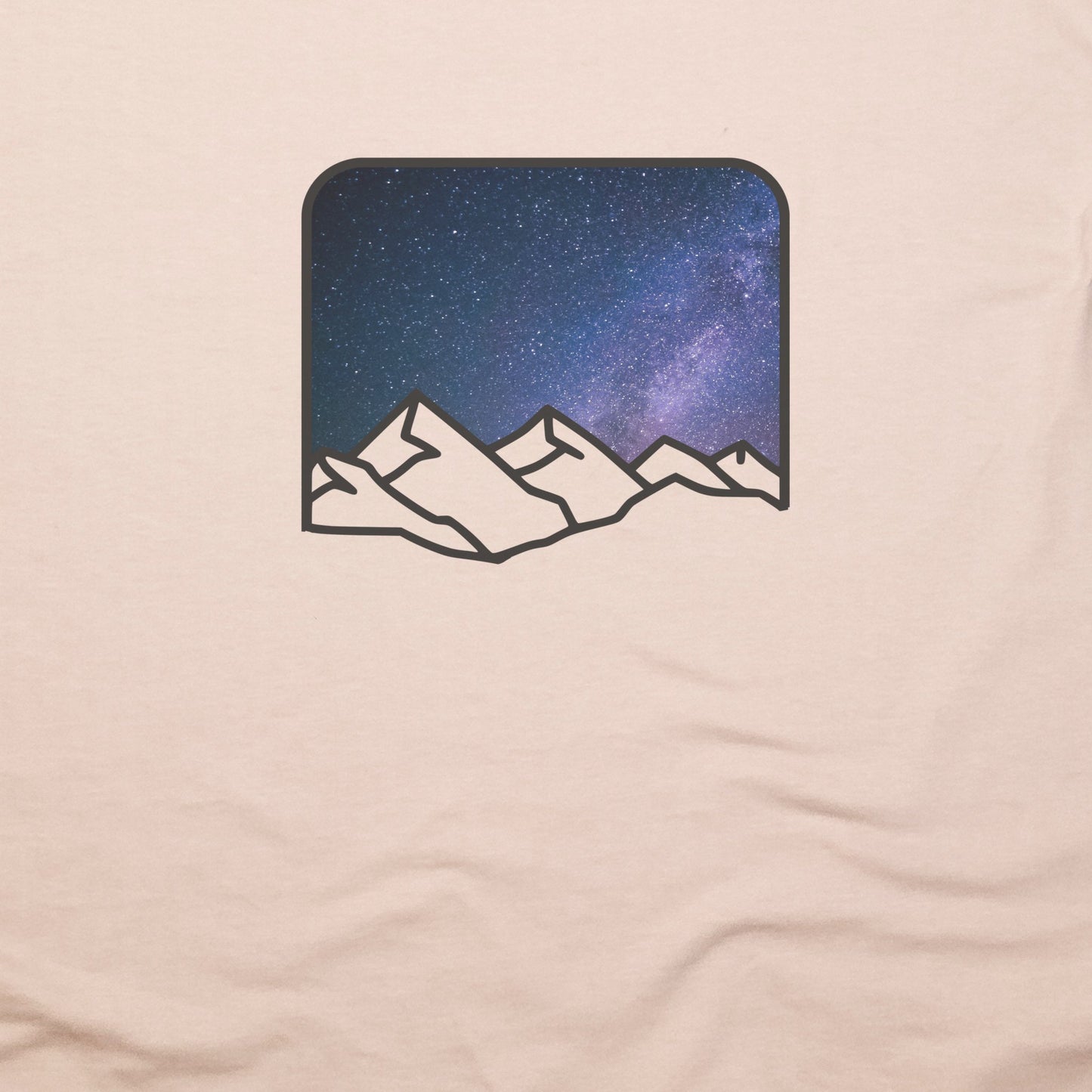Starry Peaks T-Shirt Adventure and Outdoors Themed T-Shirt