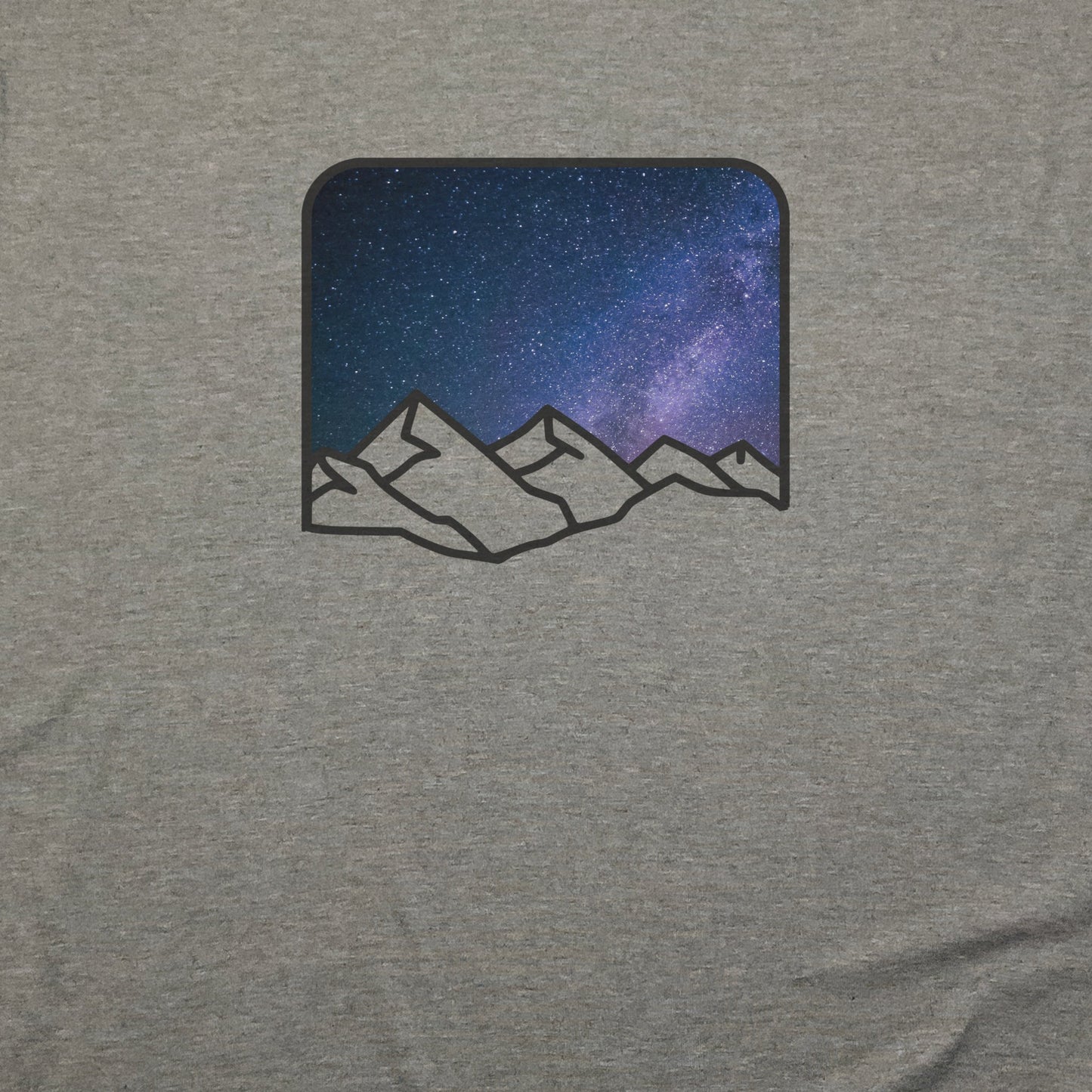 Starry Peaks T-Shirt Adventure and Outdoors Themed T-Shirt