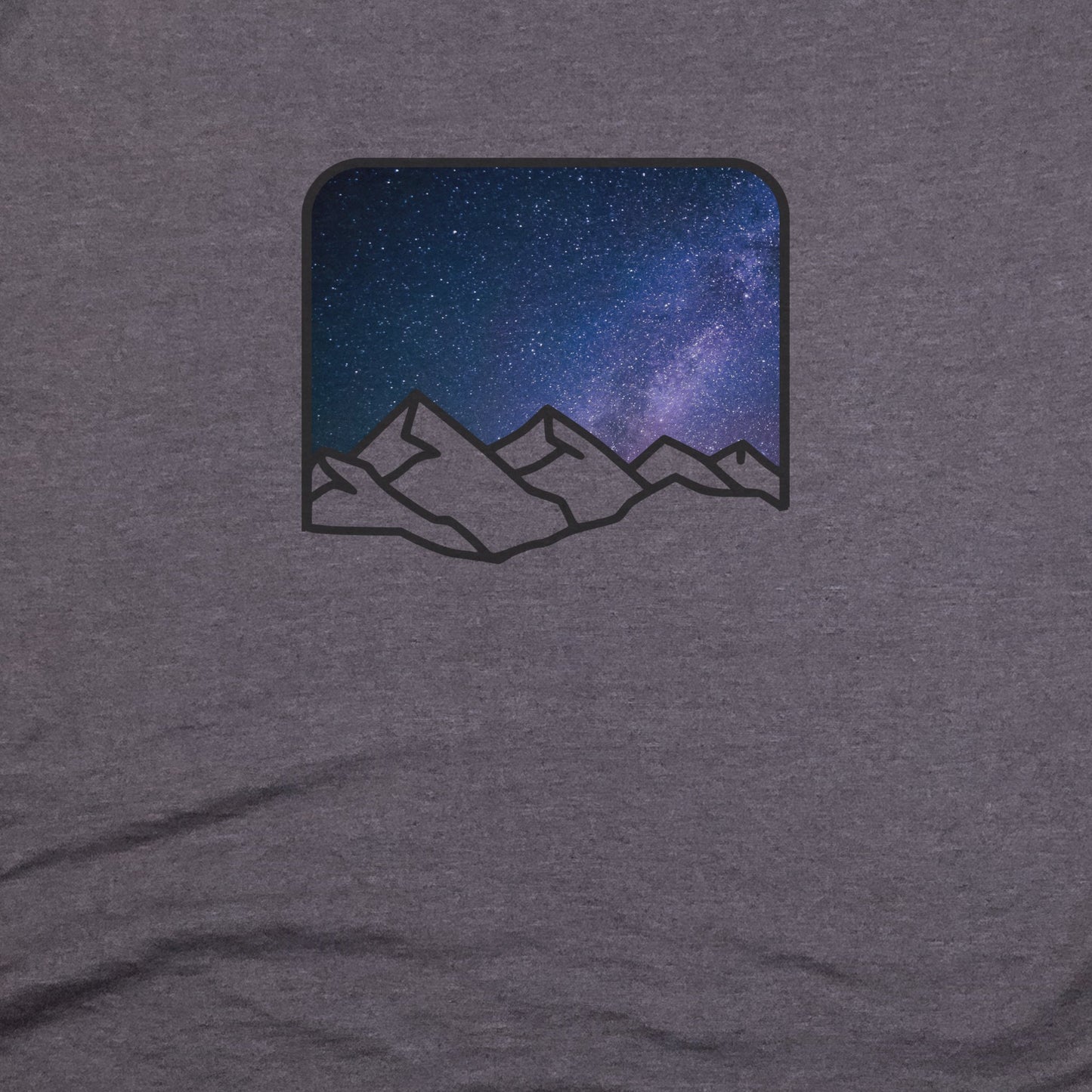 Starry Peaks T-Shirt Adventure and Outdoors Themed T-Shirt