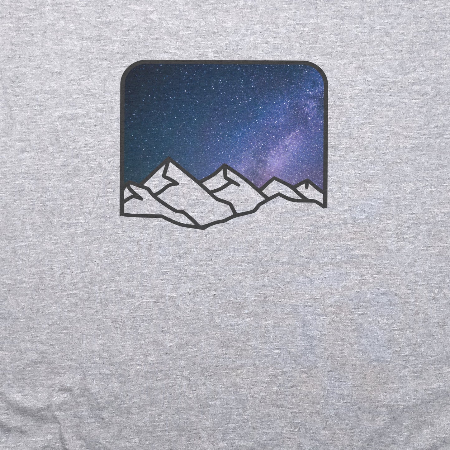Starry Peaks T-Shirt Adventure and Outdoors Themed T-Shirt