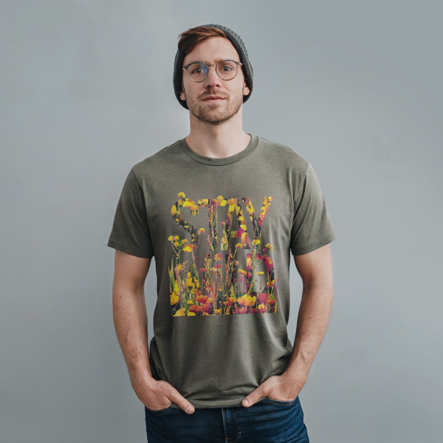 Stay Wild Wildflower T-Shirt Adventure and Outdoors Themed T-Shirt