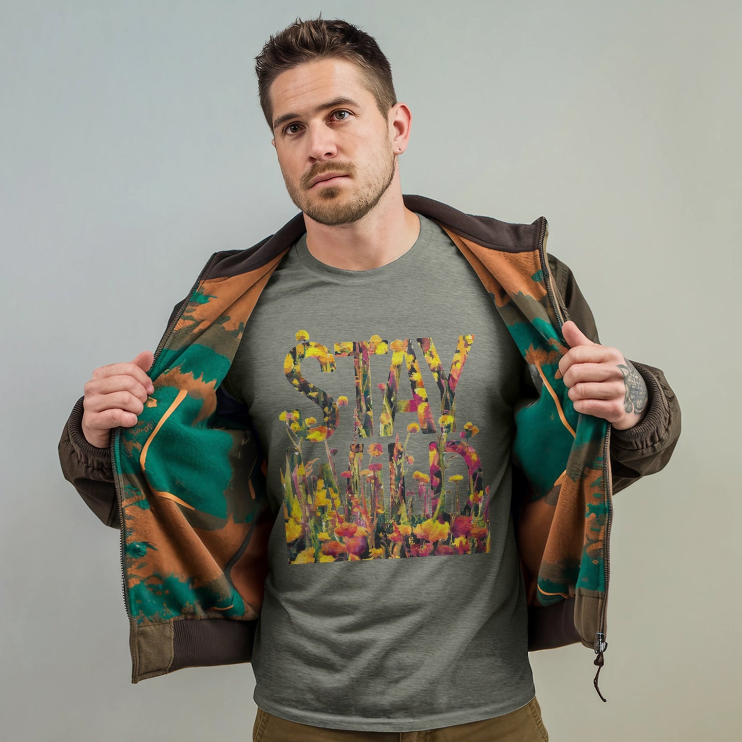 Stay Wild Wildflower T-Shirt Adventure and Outdoors Themed T-Shirt