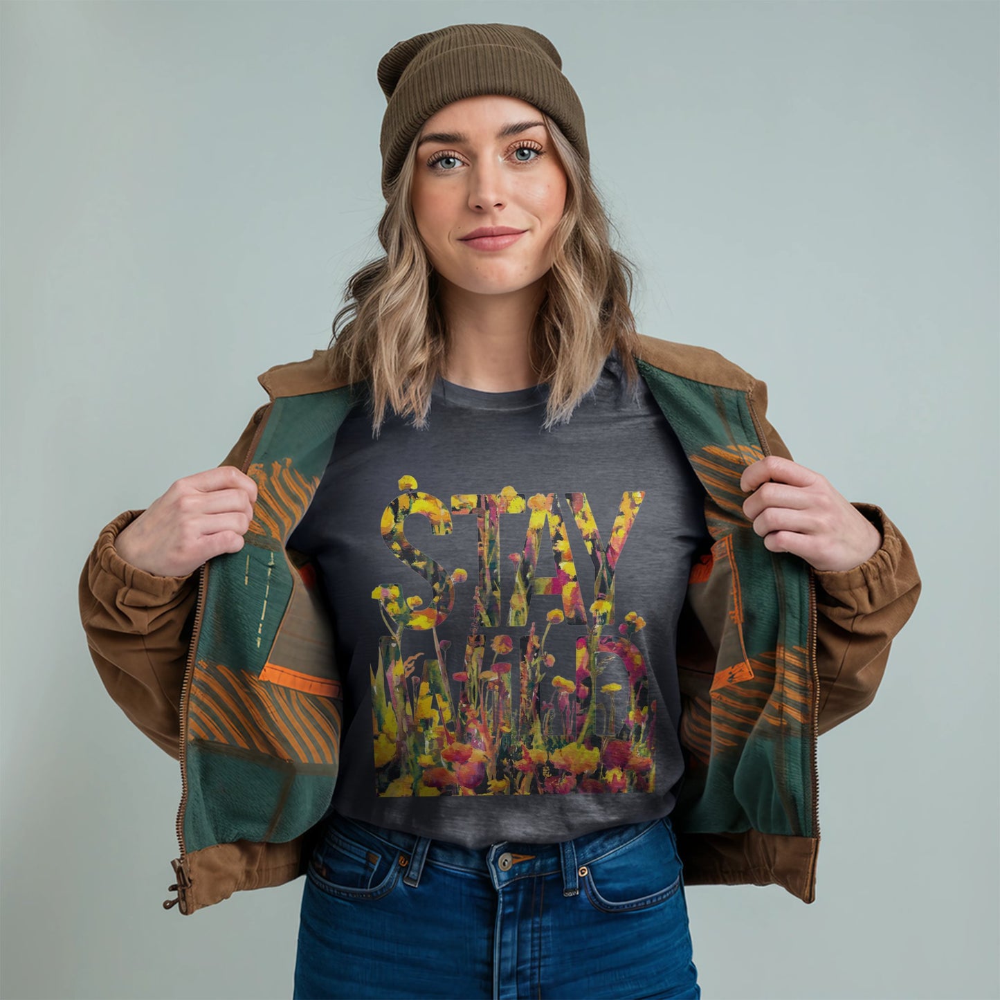 Stay Wild Wildflower T-Shirt Adventure and Outdoors Themed T-Shirt