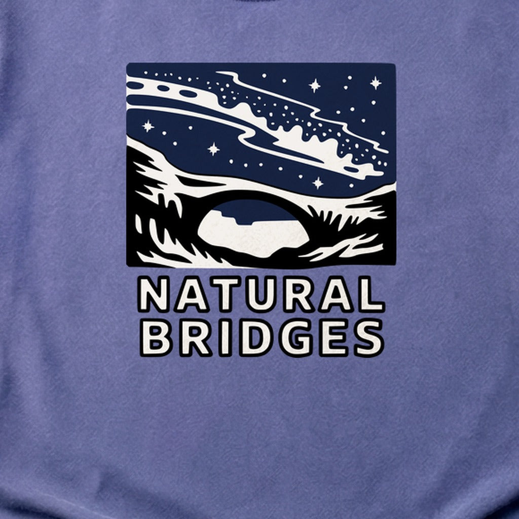 Natural Bridges National Monument at Night Cotton T-Shirt