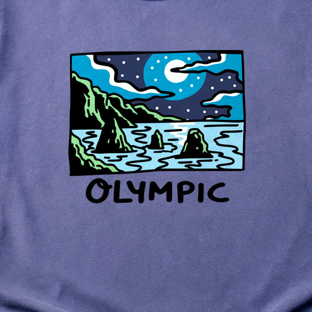 Olympic at Night Cotton T-Shirt