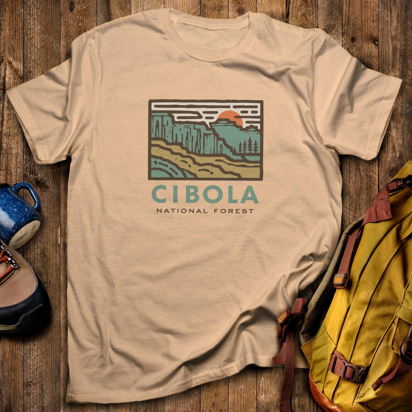 Cibola National Forest T-Shirt Sand Adventure and Outdoors Themed T-Shirt