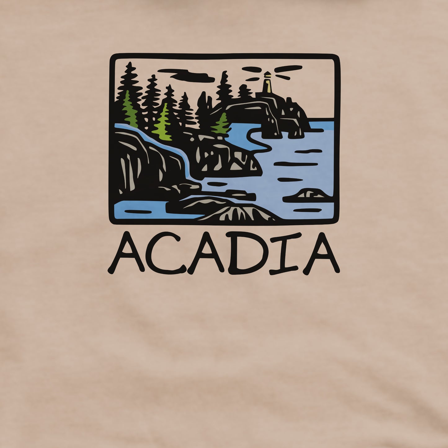 Acadia National Park Crewneck Sweatshirt Adventure and Outdoors Themed Sweatshirt