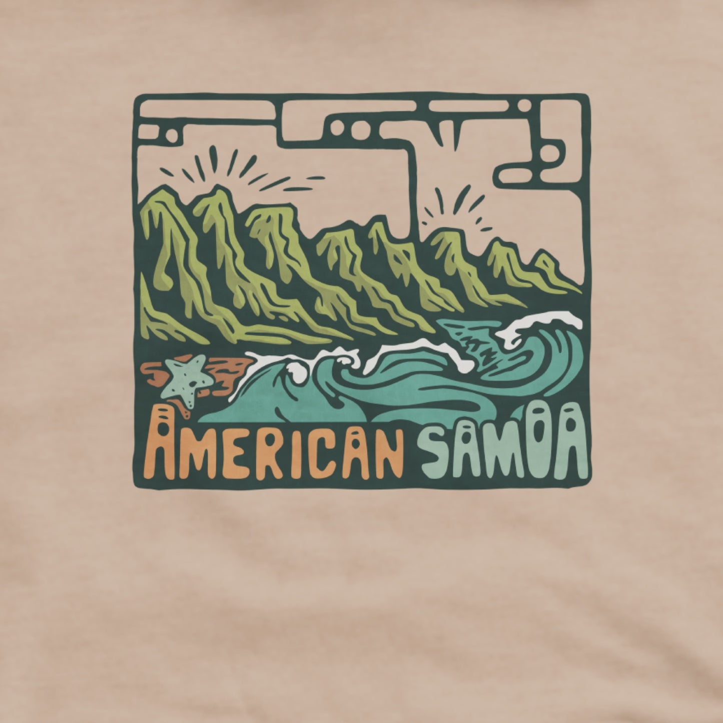 American Samoa National Park Hoodie Adventure and Outdoors Themed Hoodie