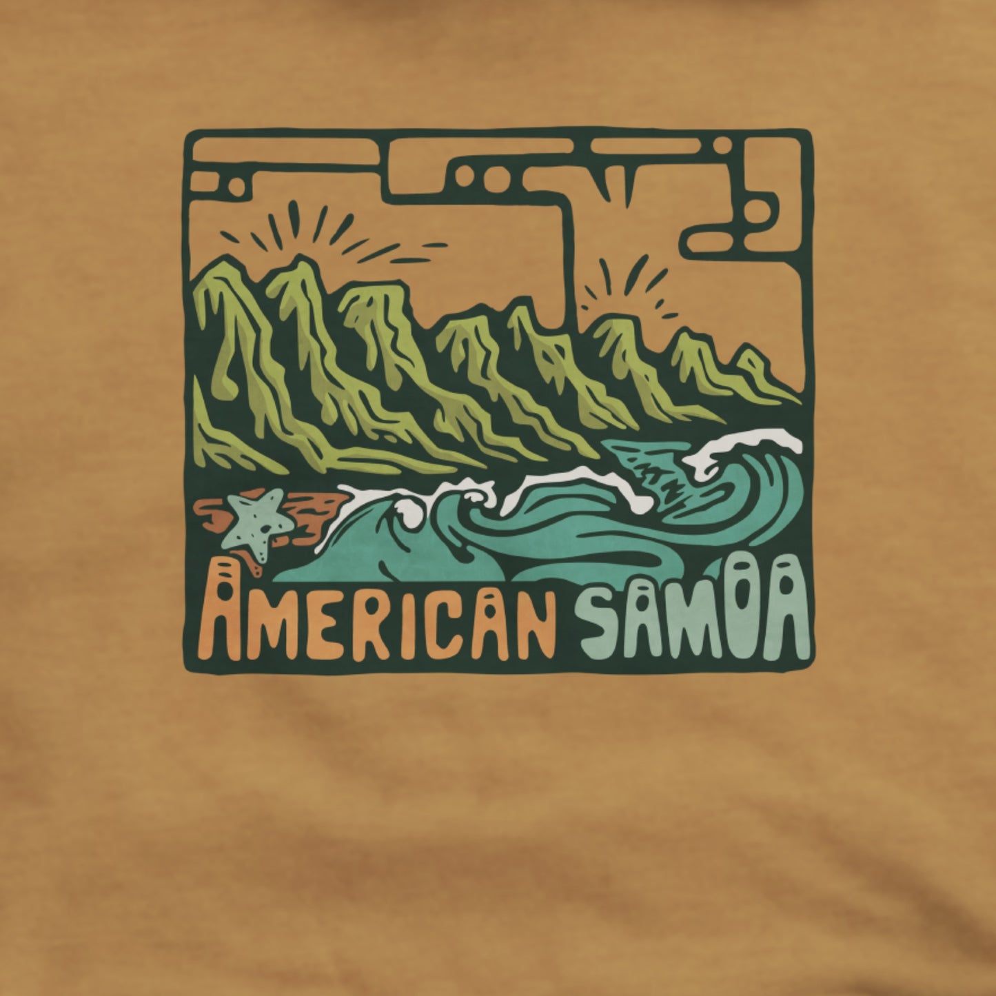 American Samoa National Park Hoodie Adventure and Outdoors Themed Hoodie
