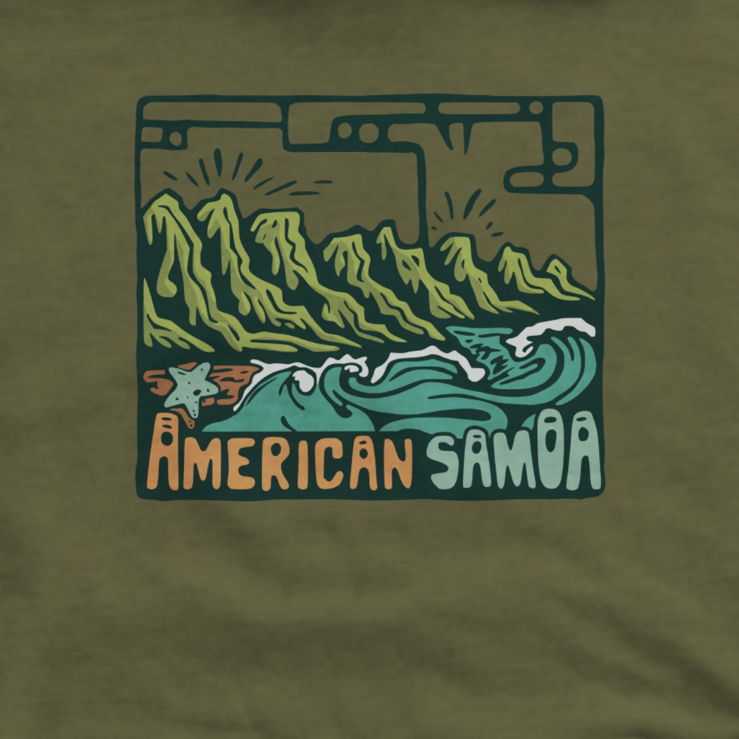 American Samoa National Park Hoodie Adventure and Outdoors Themed Hoodie