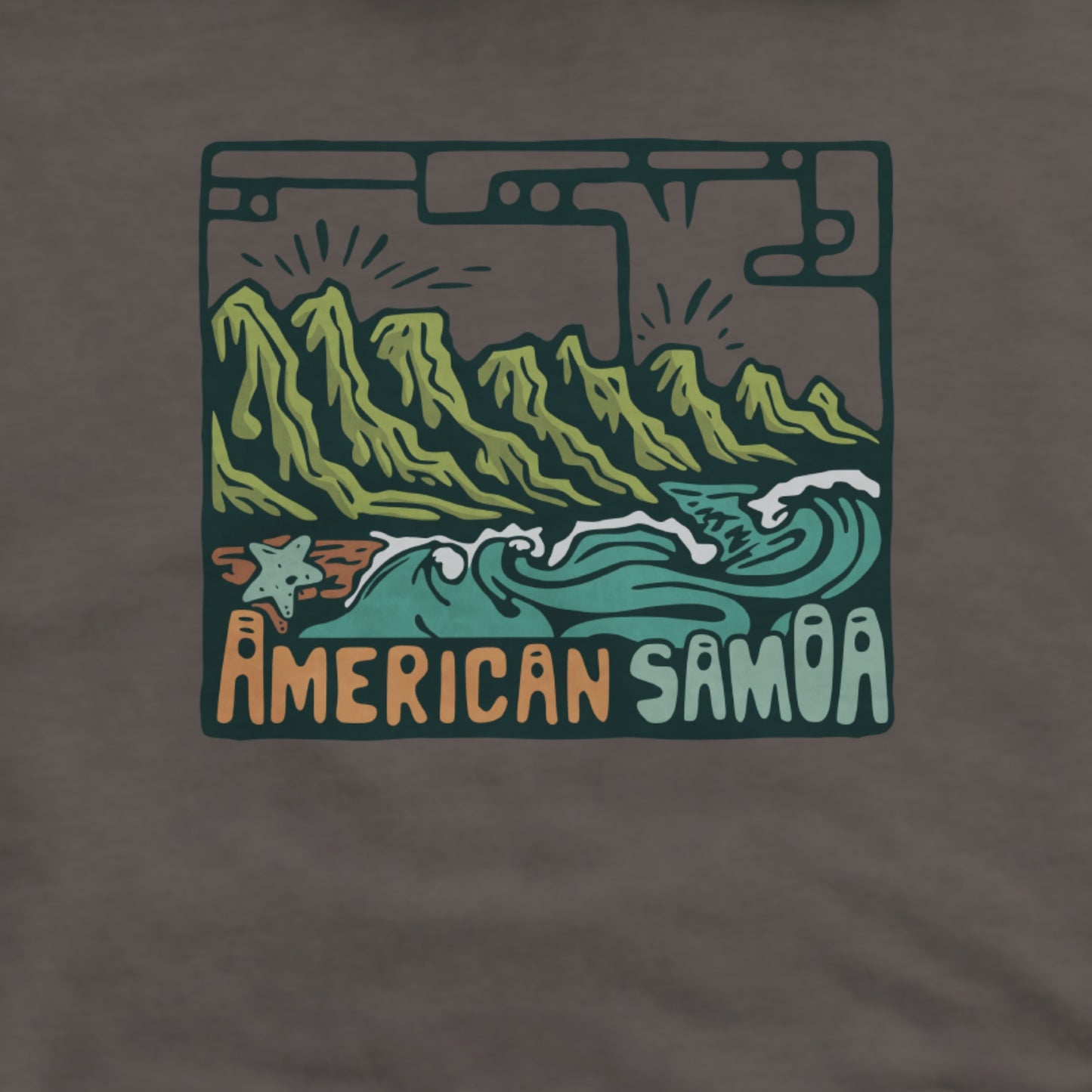 American Samoa National Park Hoodie Adventure and Outdoors Themed Hoodie