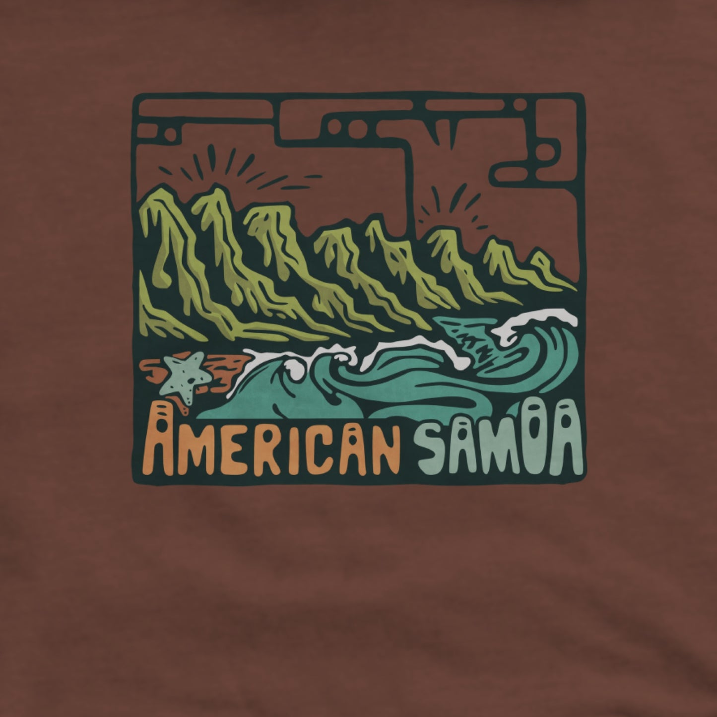 American Samoa National Park Hoodie Adventure and Outdoors Themed Hoodie