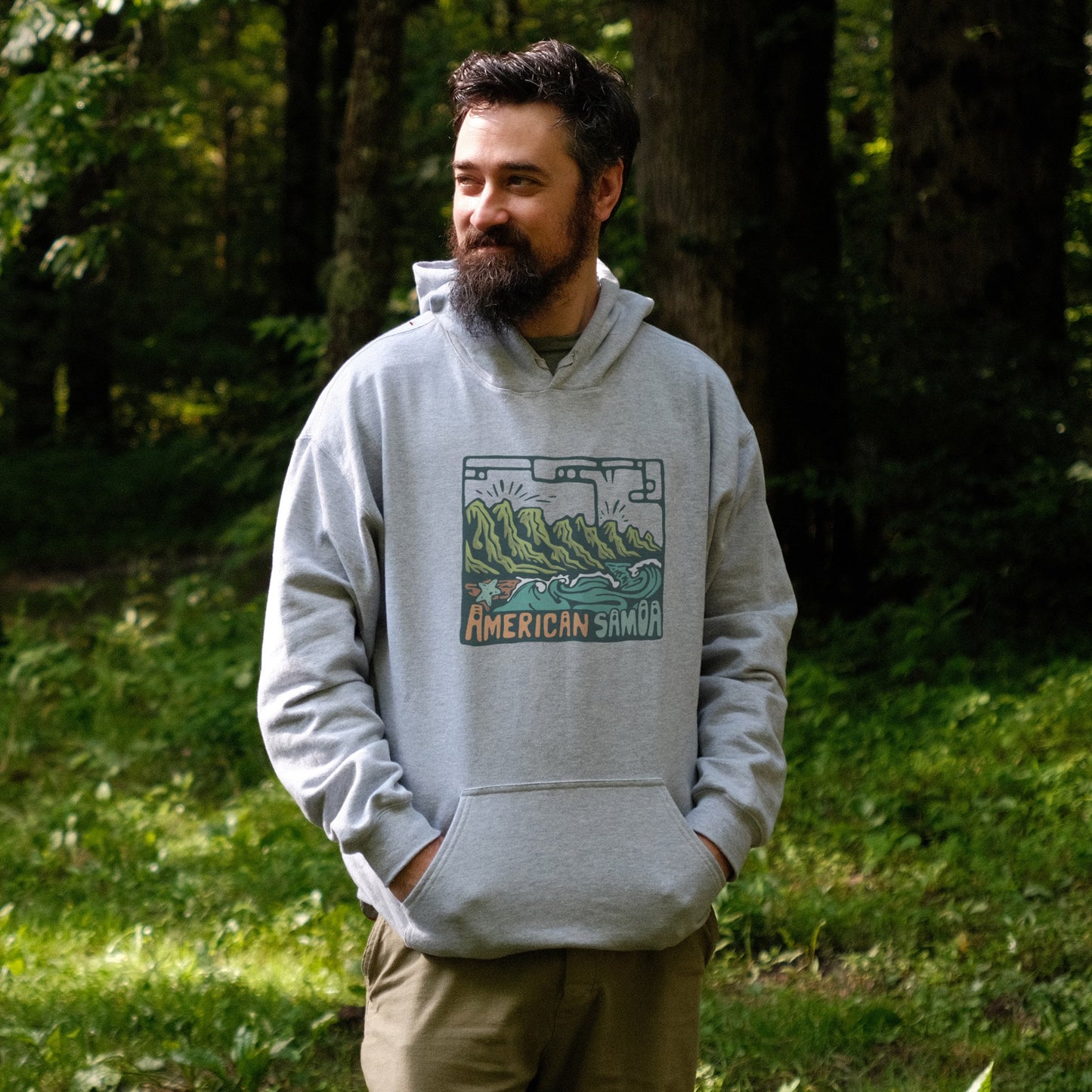 American Samoa National Park Hoodie Adventure and Outdoors Themed Hoodie