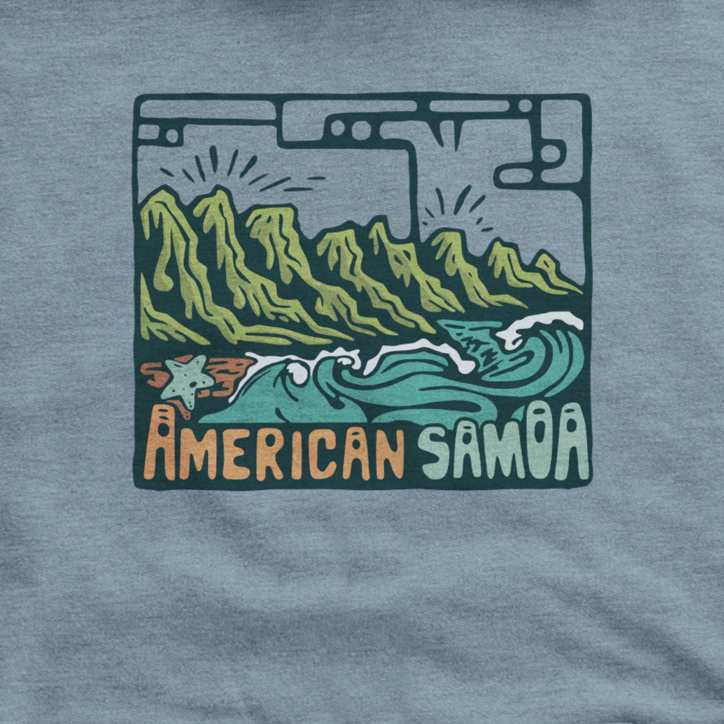 American Samoa National Park Hoodie Adventure and Outdoors Themed Hoodie