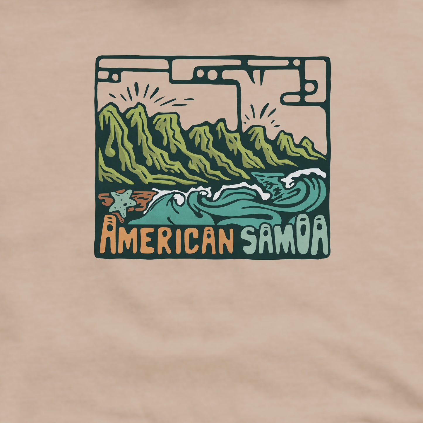 American Samoa National Park Crewneck Sweatshirt Adventure and Outdoors Themed Sweatshirt