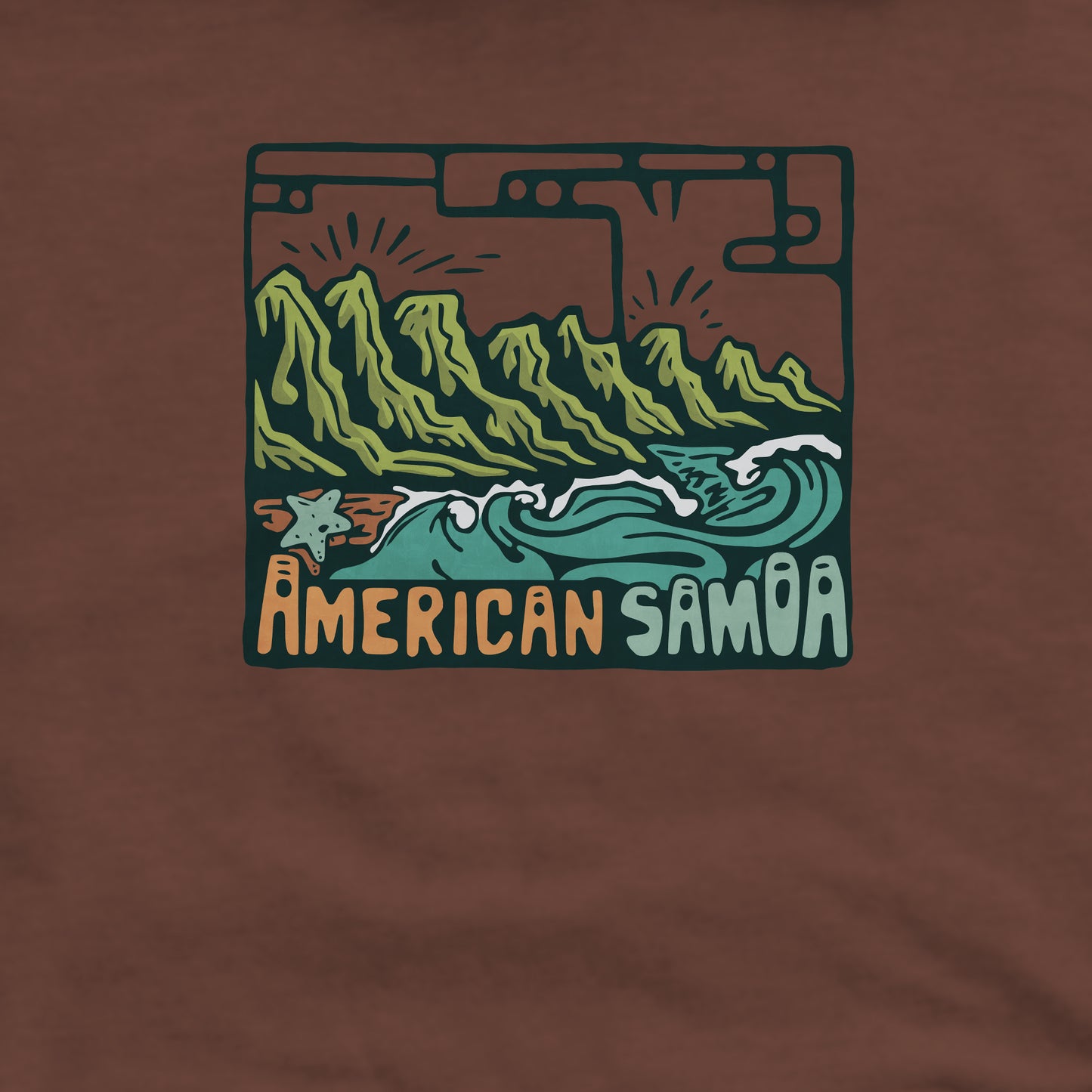 American Samoa National Park Crewneck Sweatshirt Adventure and Outdoors Themed Sweatshirt