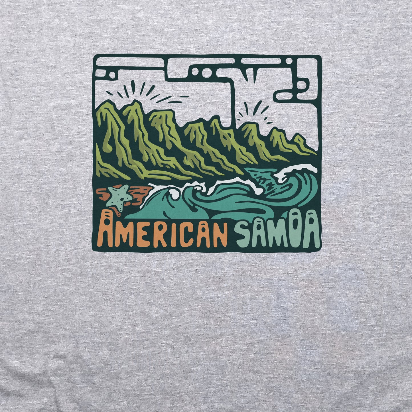 American Samoa National Park Crewneck Sweatshirt Adventure and Outdoors Themed Sweatshirt