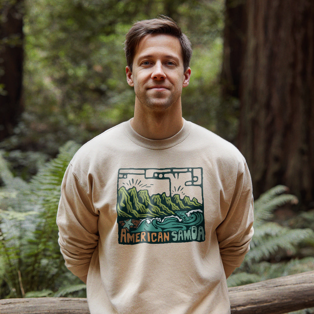 American Samoa National Park Crewneck Sweatshirt Adventure and Outdoors Themed Sweatshirt