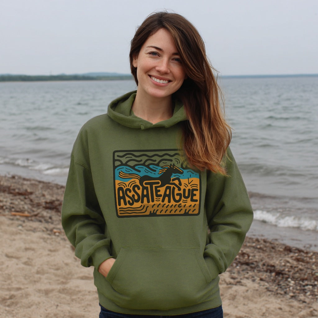 Assateague Island Hoodie Adventure and Outdoors Themed Hoodie