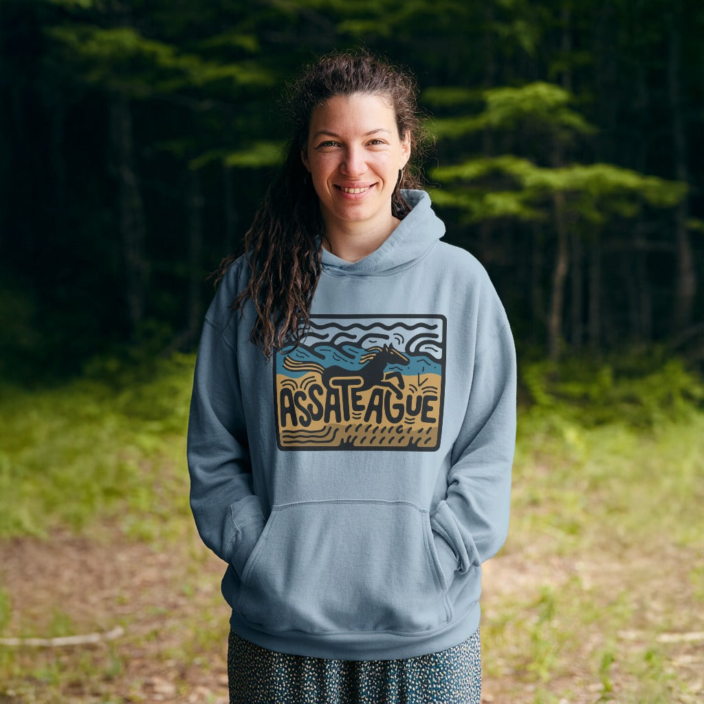 Assateague Island Hoodie Adventure and Outdoors Themed Hoodie