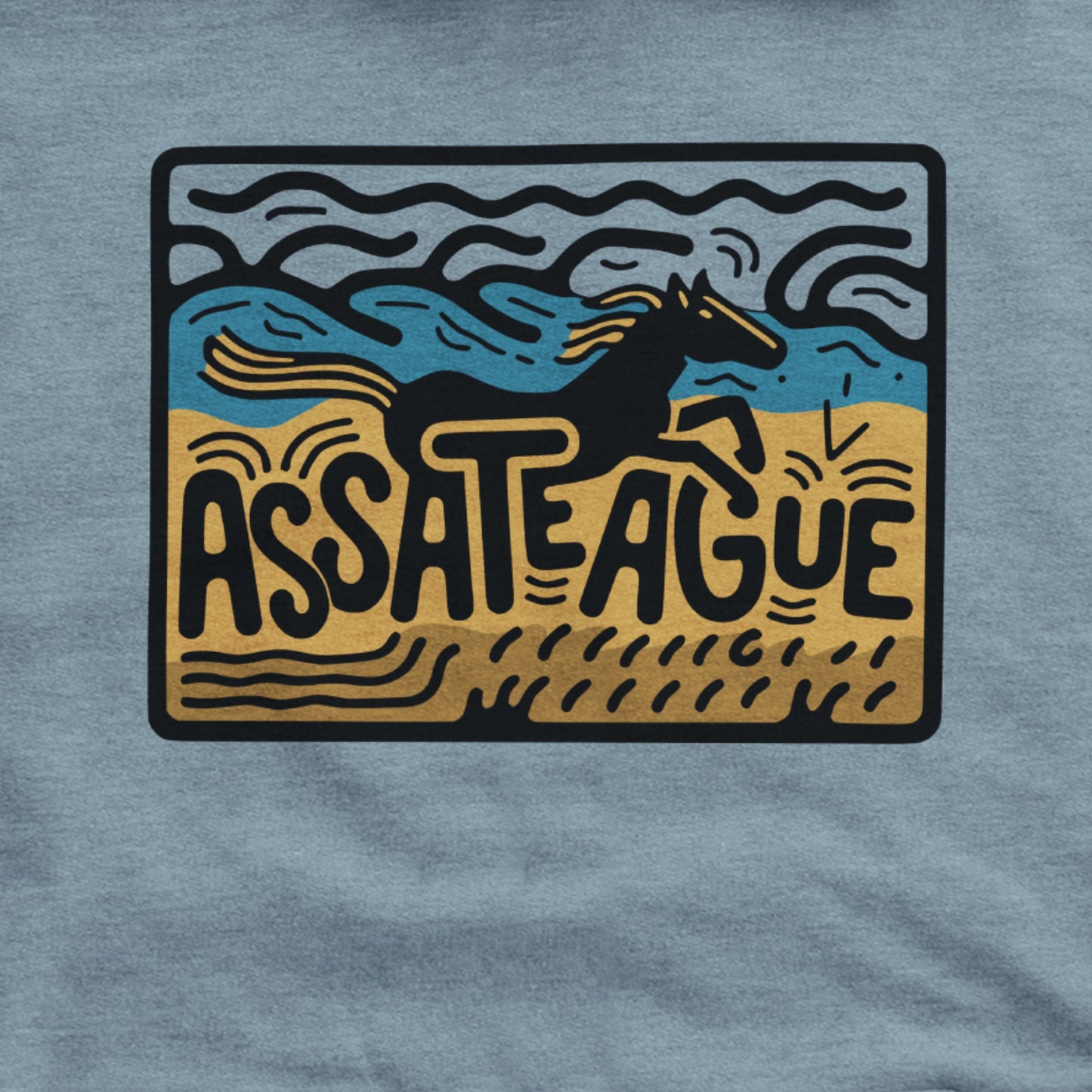 Assateague Island Hoodie Adventure and Outdoors Themed Hoodie