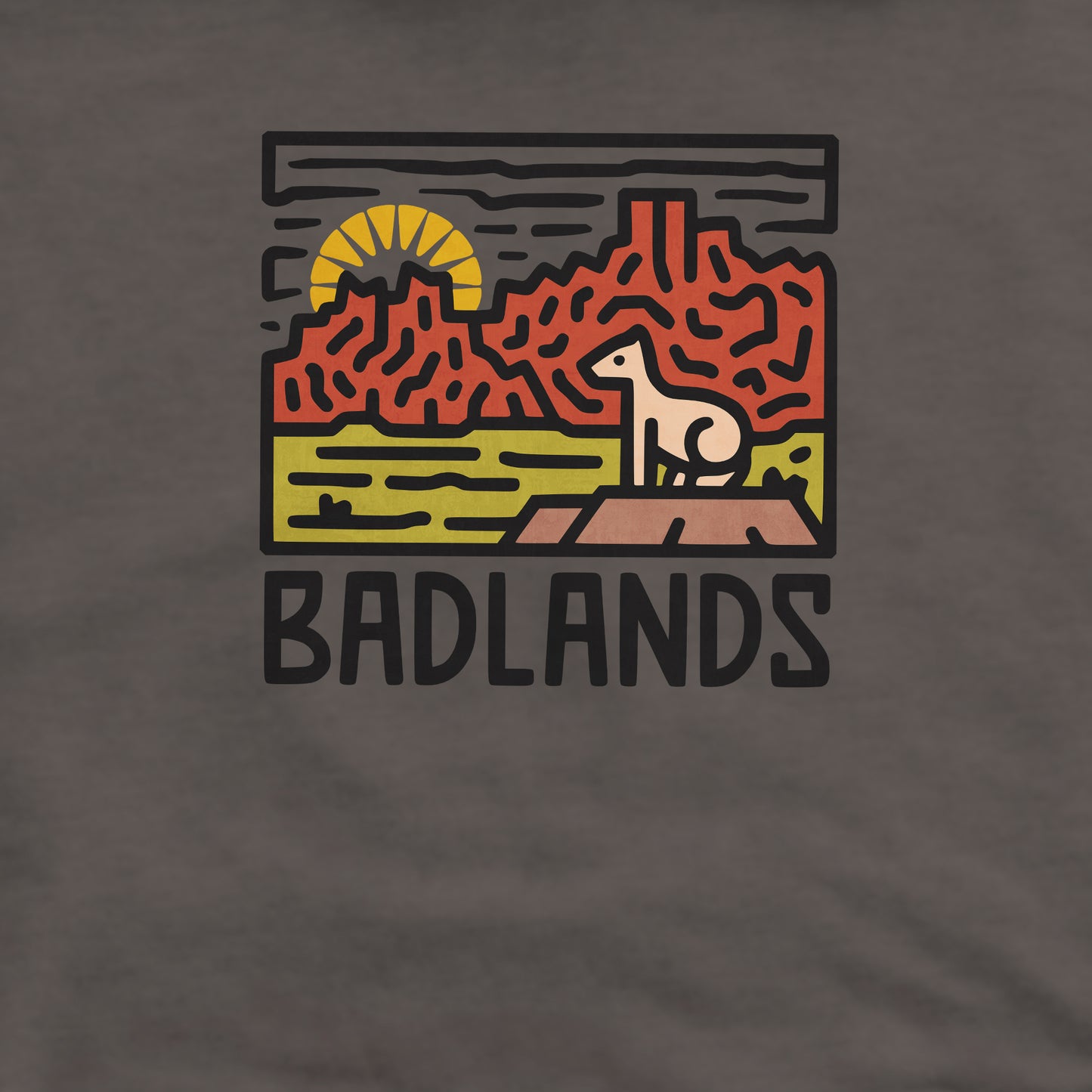 Badlands National Park Crewneck Sweatshirt Adventure and Outdoors Themed Sweatshirt