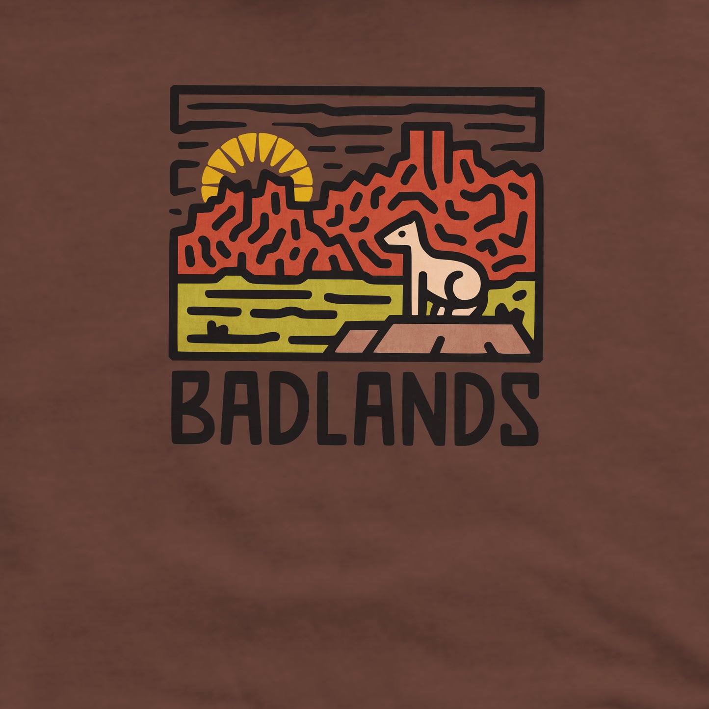 Badlands National Park Crewneck Sweatshirt Adventure and Outdoors Themed Sweatshirt