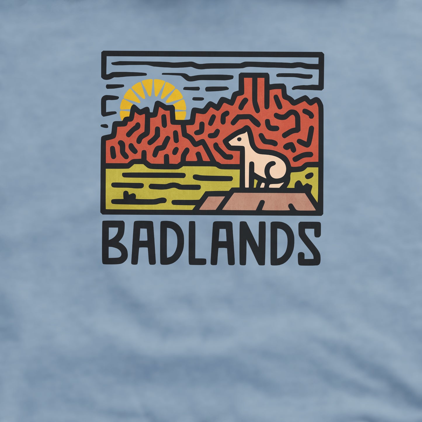 Badlands National Park Crewneck Sweatshirt Adventure and Outdoors Themed Sweatshirt