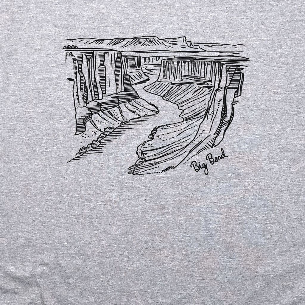 Big Bend Line Drawing Crewneck Sweatshirt