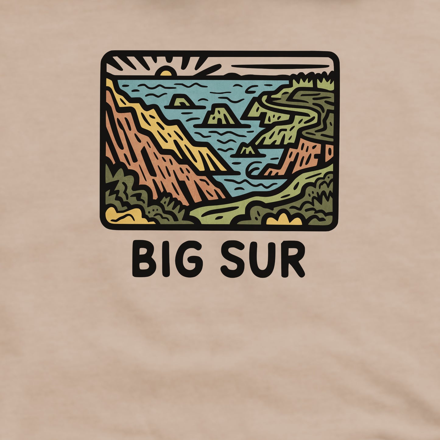 Big Sur State Park Crewneck Sweatshirt Adventure and Outdoors Themed Sweatshirt