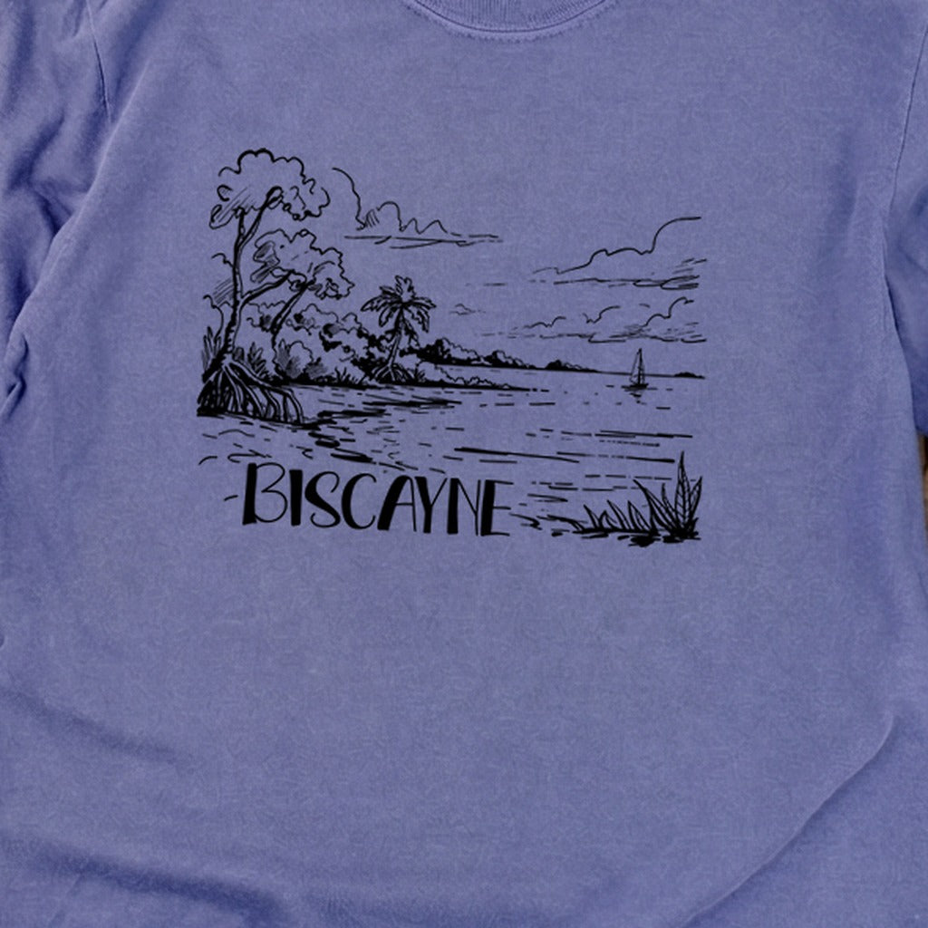 Biscayne National Park Line Drawing Premium Long Sleeve