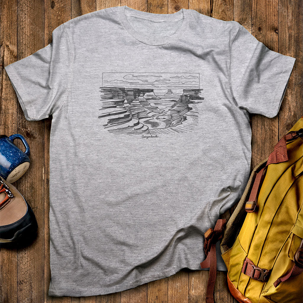Canyonlands Line Drawing T-Shirt