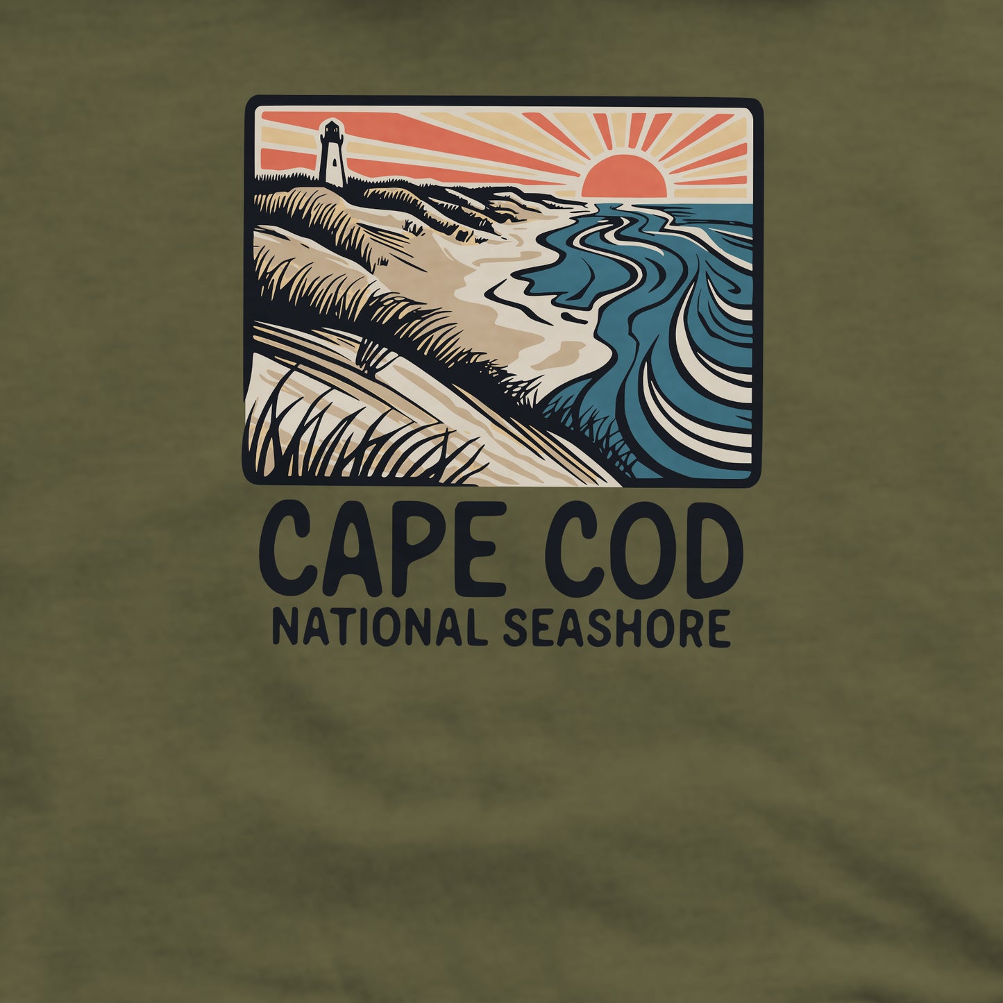 Cape Cod National Seashore Crewneck Sweatshirt Adventure and Outdoors Themed Sweatshirt