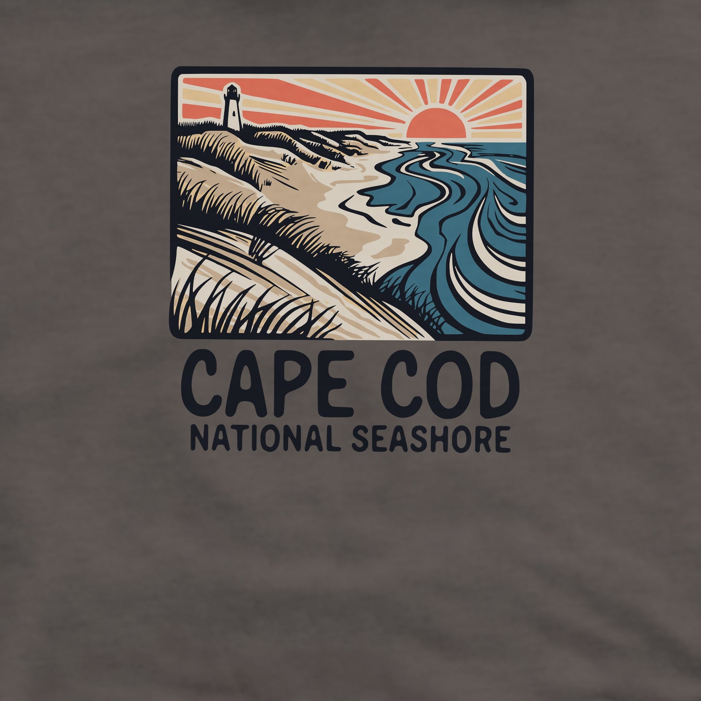 Cape Cod National Seashore Crewneck Sweatshirt Adventure and Outdoors Themed Sweatshirt