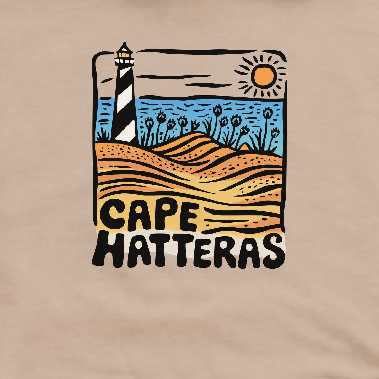 Cape Hatteras National Seashore Crewneck Sweatshirt Adventure and Outdoors Themed Sweatshirt