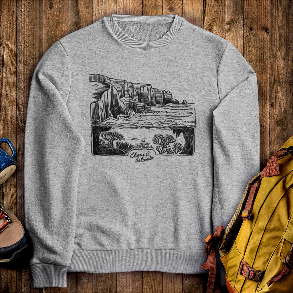 Channel Islands Line Drawing Crewneck Sweatshirt