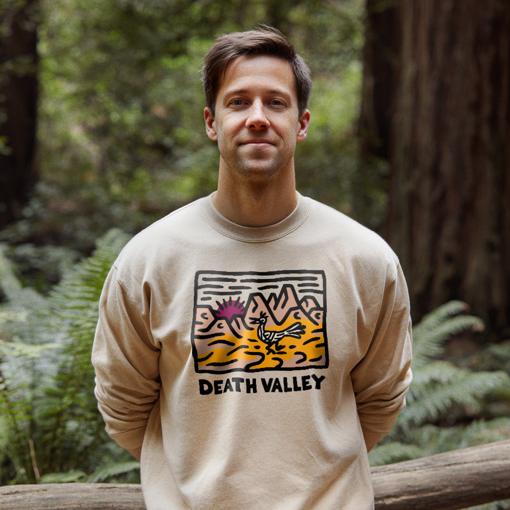 Death Valley National Park Crewneck Sweatshirt Adventure and Outdoors Themed Sweatshirt