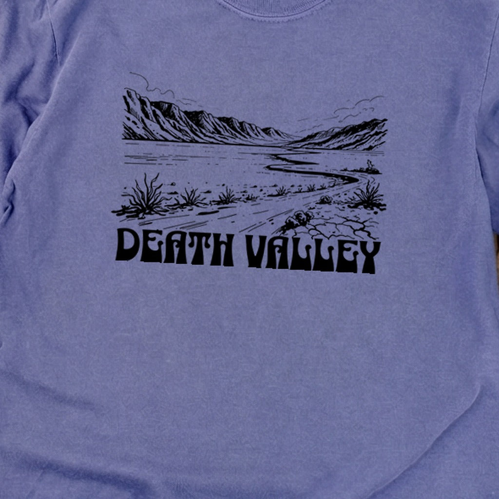 Death Valley National Park Line Drawing Premium Long Sleeve