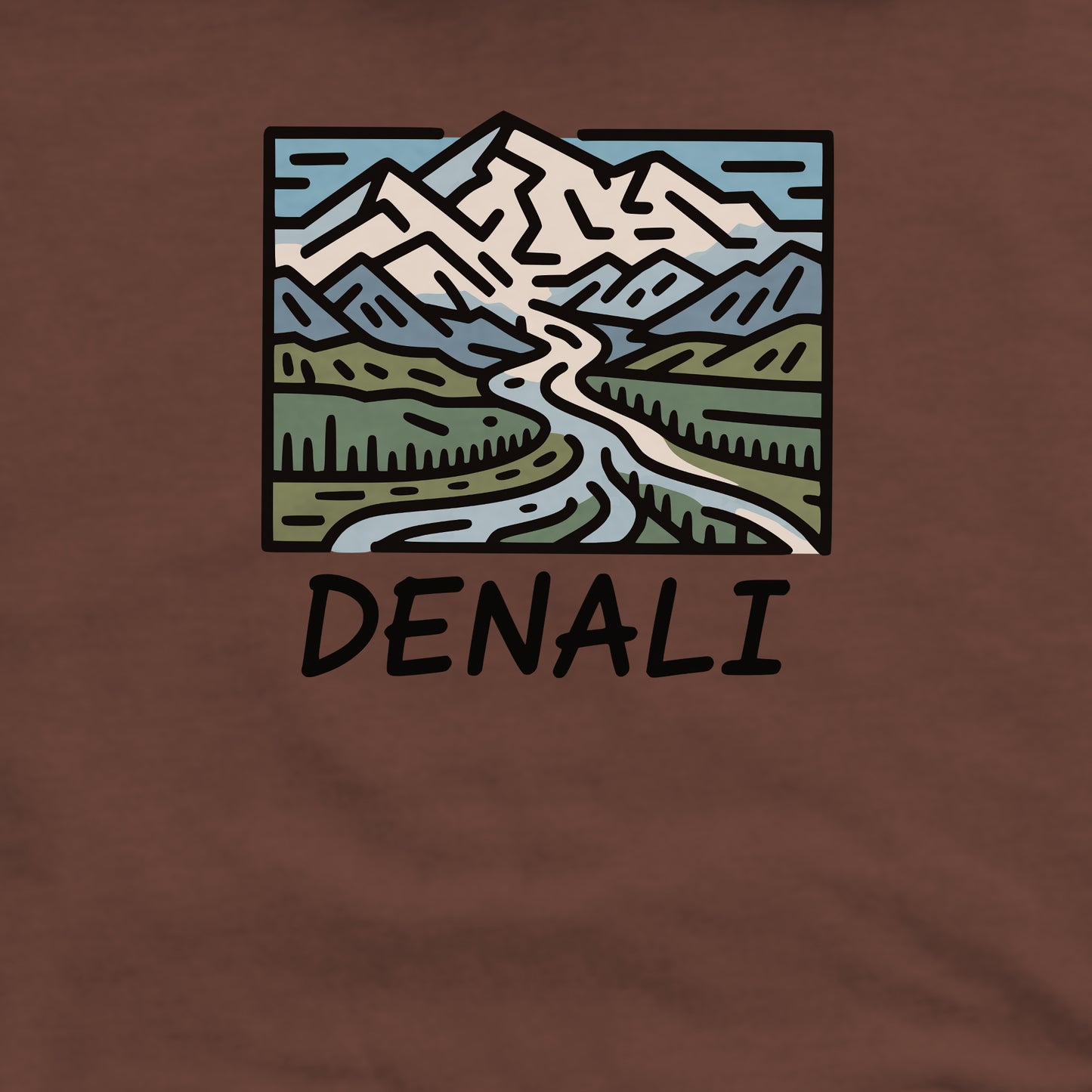 Denali National Park Crewneck Sweatshirt Adventure and Outdoors Themed Sweatshirt