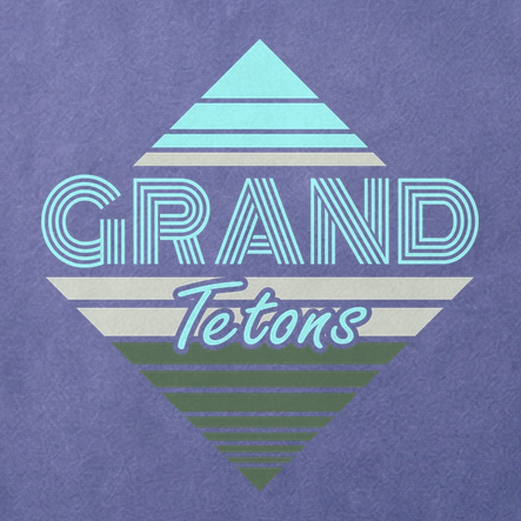 Diamond Retro Grand Tetons Cotton T-Shirt