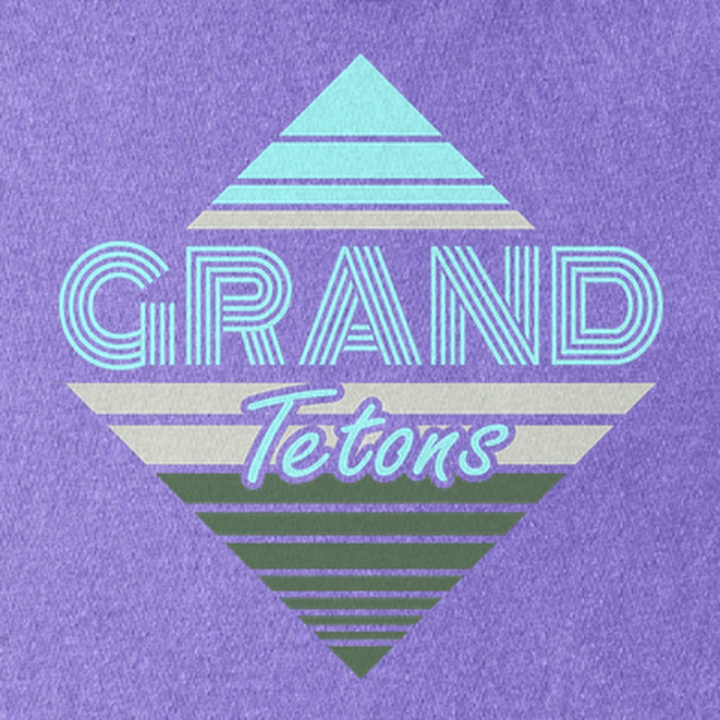 Diamond Retro Grand Tetons Kids Cotton T-Shirt