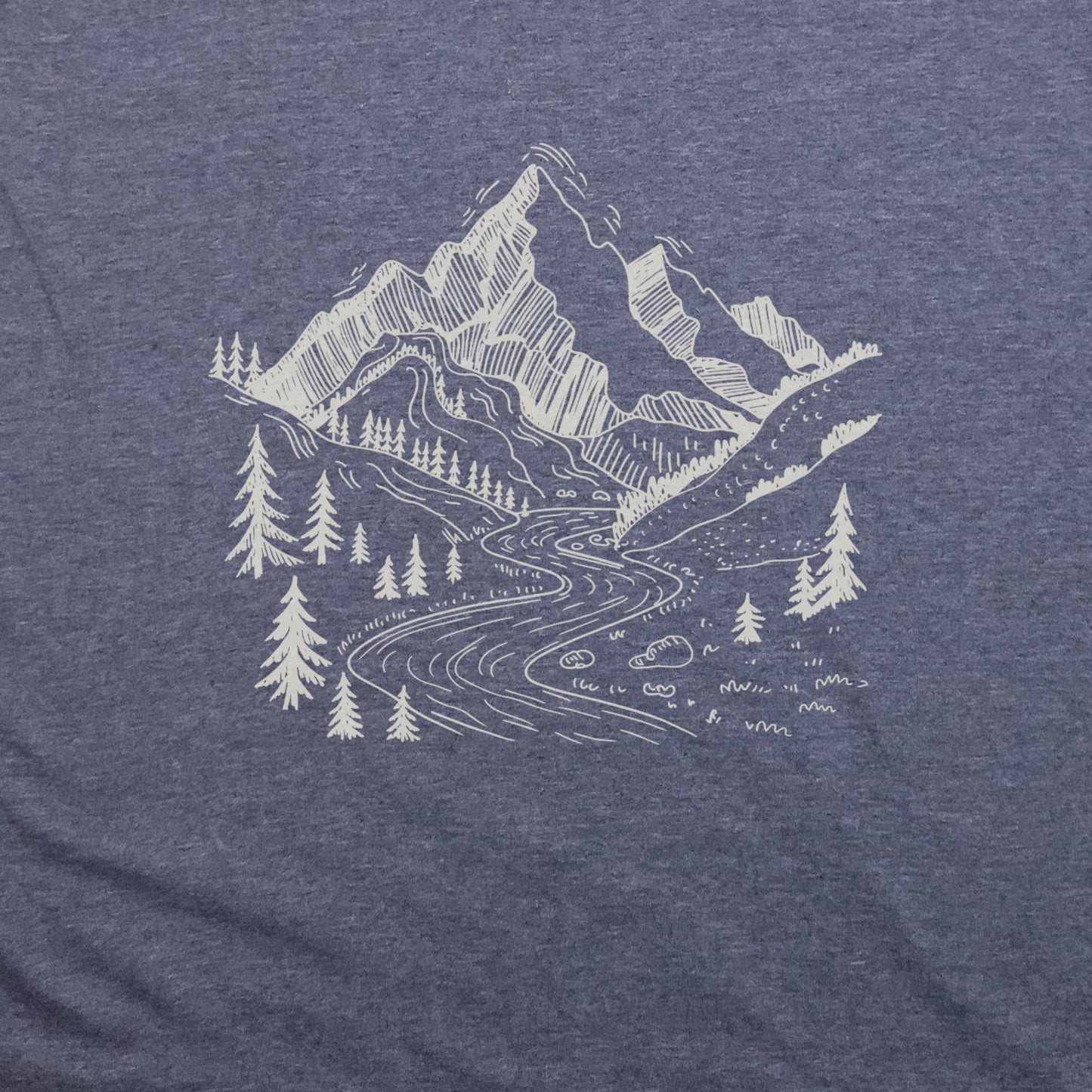 North Cascades Doodle T-Shirt Adventure and Outdoors Themed T-Shirt