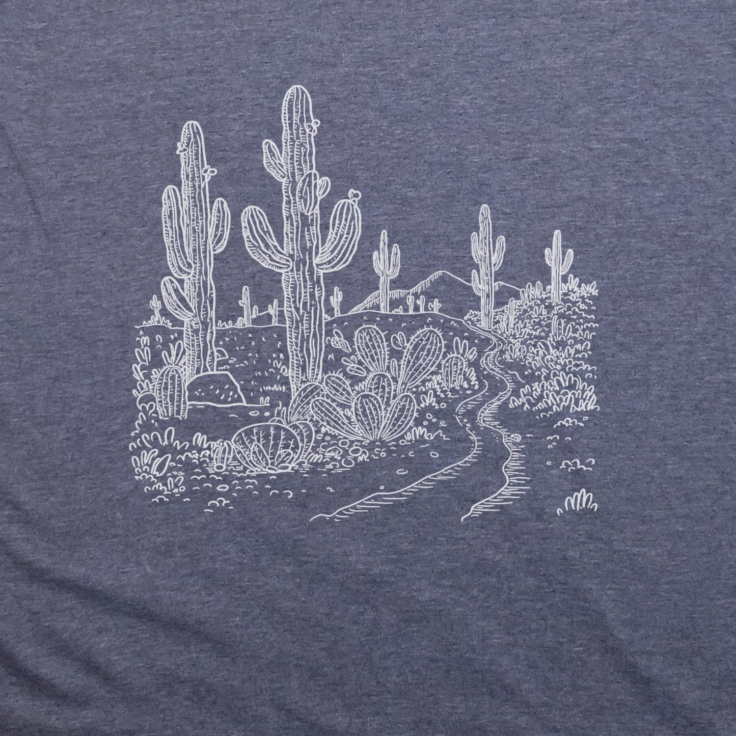 Saguaro Doodle T-Shirt Adventure and Outdoors Themed T-Shirt