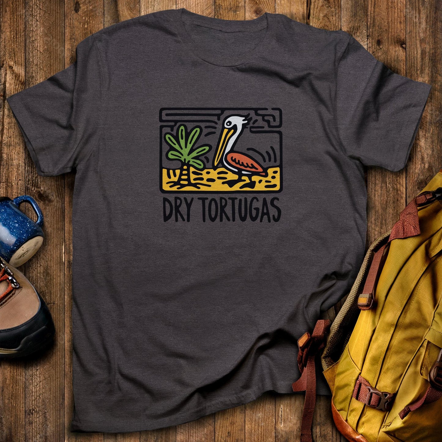 Dry Tortugas National Park T-Shirt Dark Heather Adventure and Outdoors Themed T-Shirt