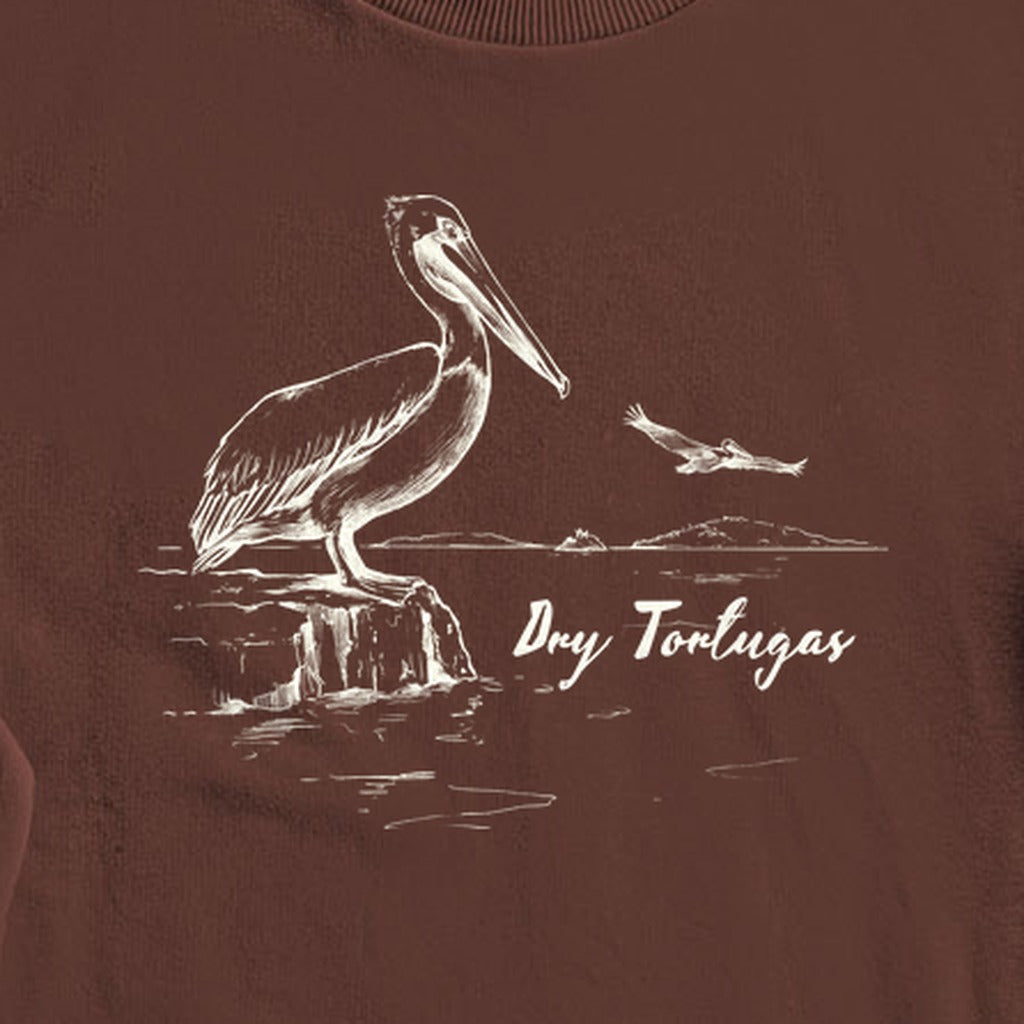 Dry Tortugas Line Drawing Crewneck Sweatshirt