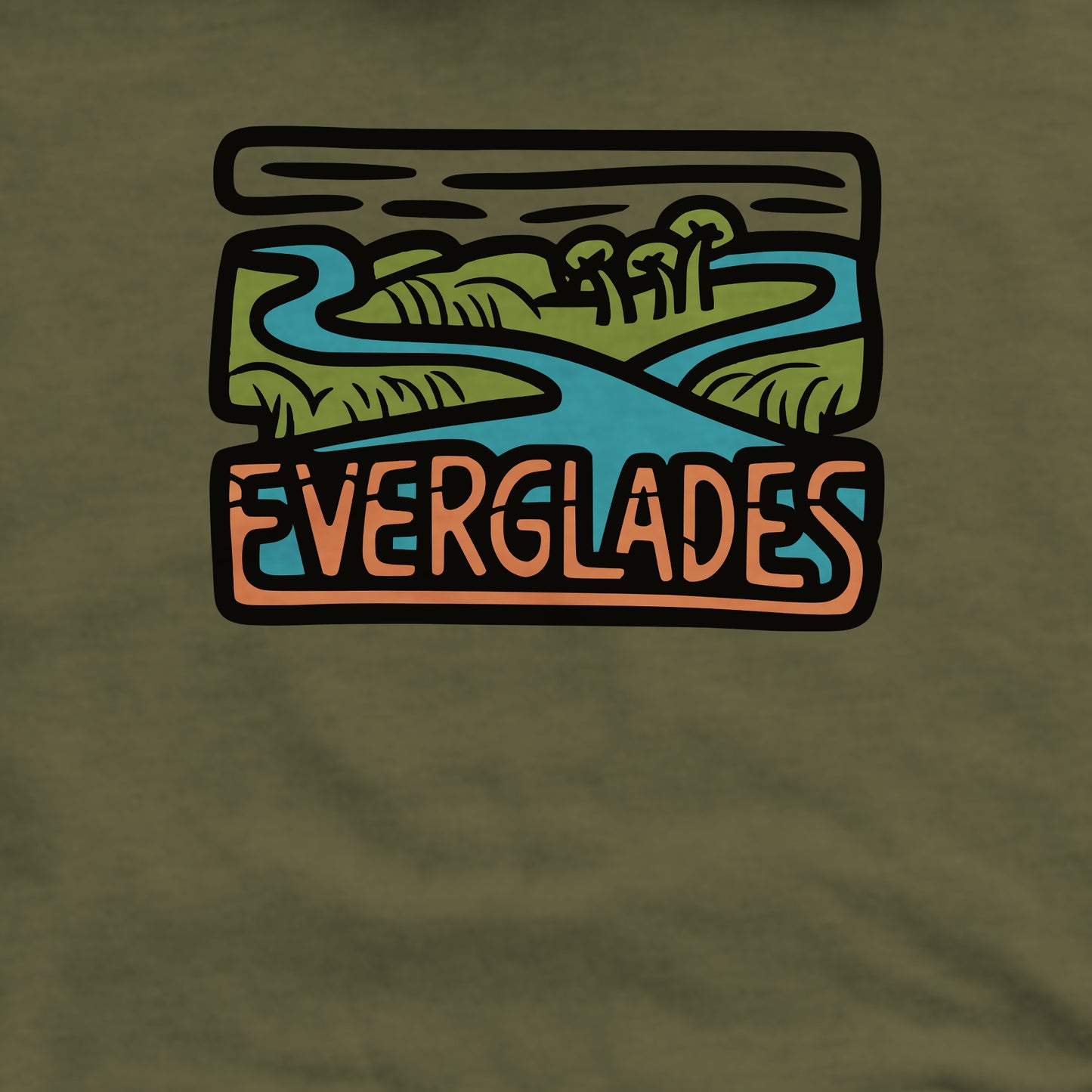 Everglades National Park Crewneck Sweatshirt Adventure and Outdoors Themed Sweatshirt
