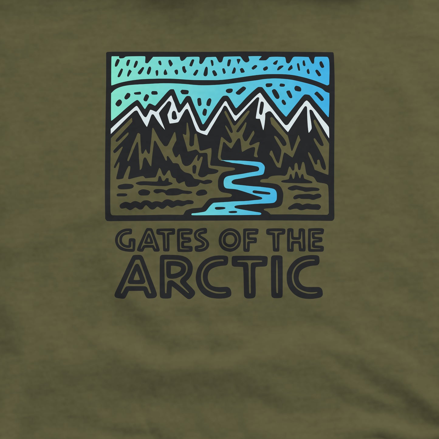 Gates of the Arctic National Park Crewneck Sweatshirt Adventure and Outdoors Themed Sweatshirt