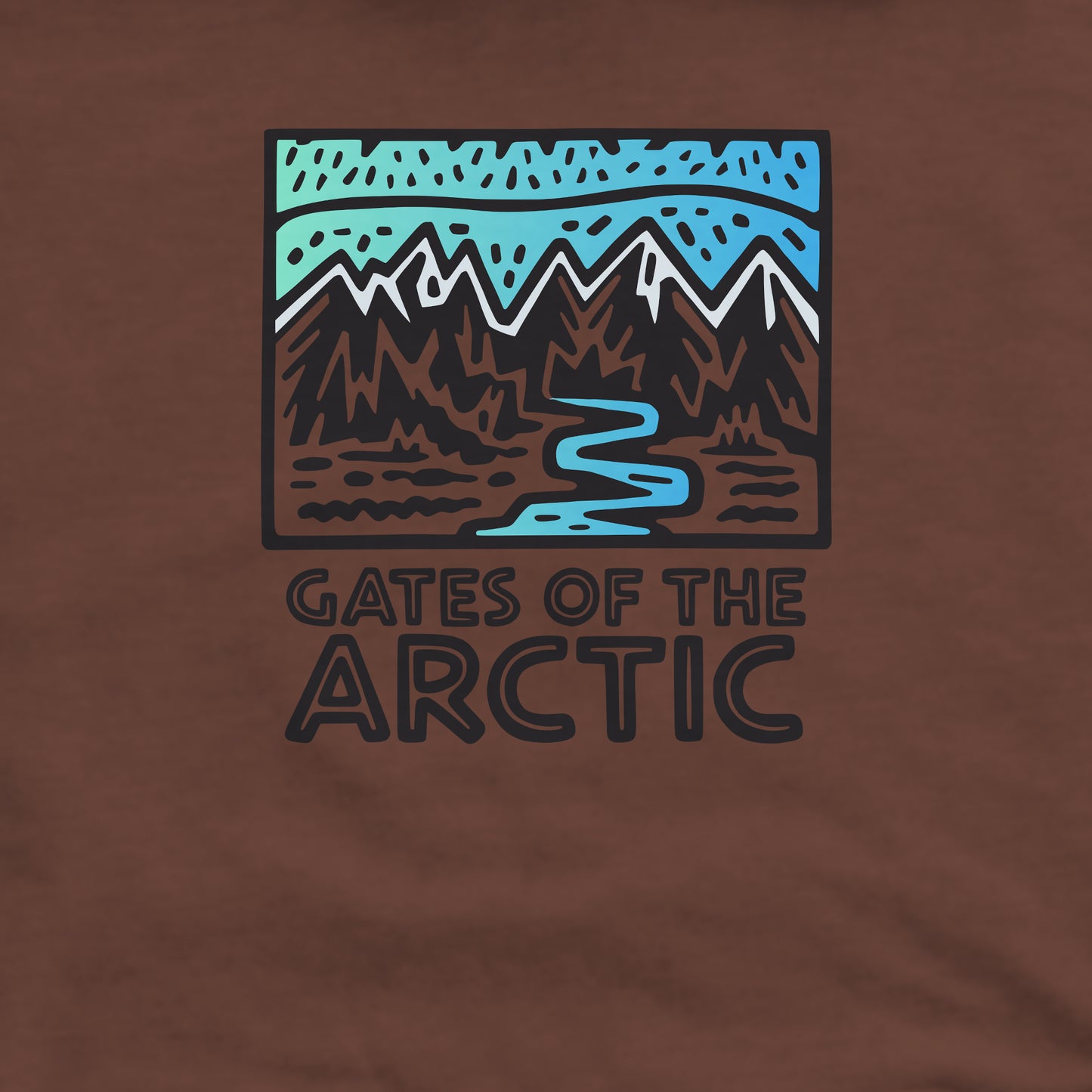 Gates of the Arctic National Park Crewneck Sweatshirt Adventure and Outdoors Themed Sweatshirt